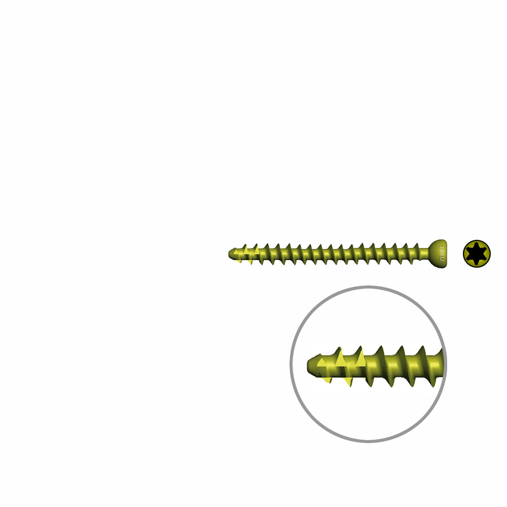 Cancellous Screws self- tapping Ø 3,0mm, 30mm TI 