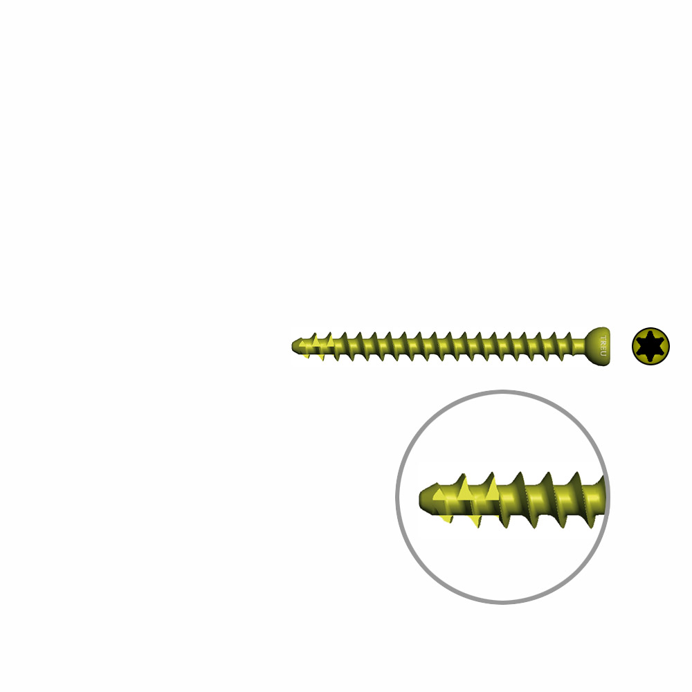 Spongiosaschraube Ø 3,0mm, 32mm TI selbstschneidend 