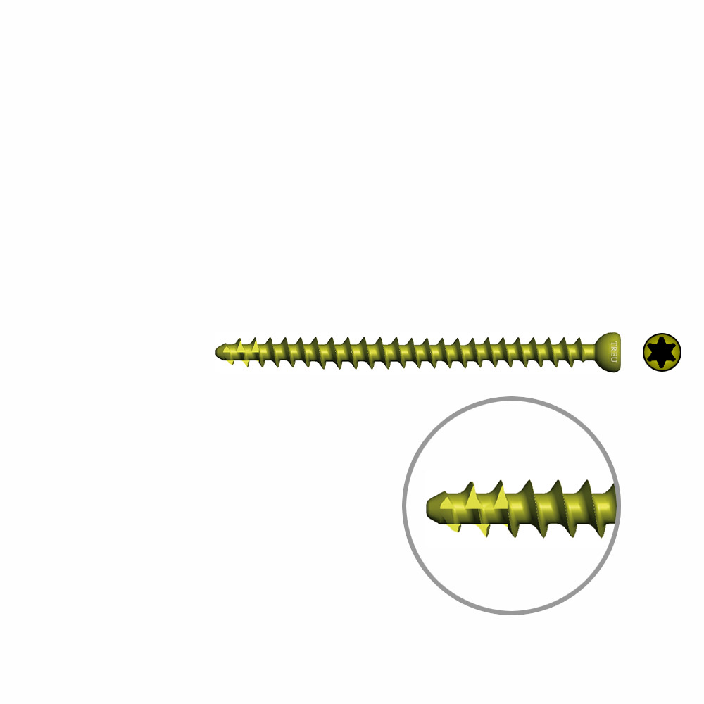 Cancellous Screws self- tapping Ø 3,0mm, 40mm TI 