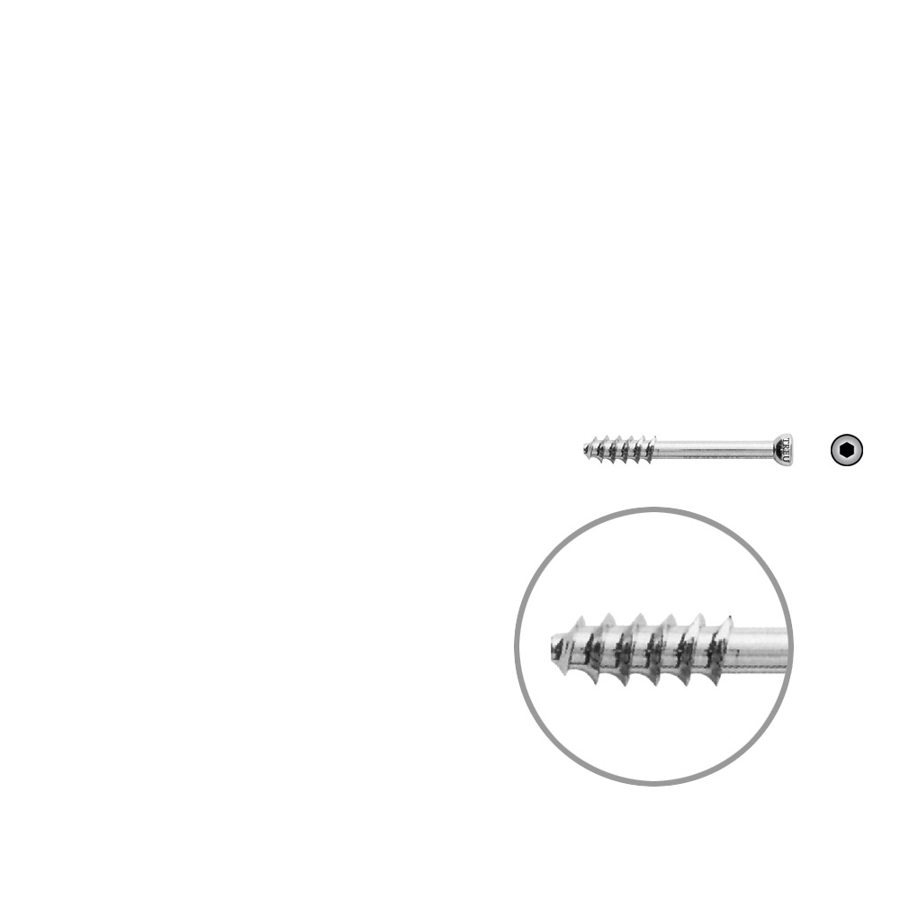 Hollow Screw 7 x 35mm thread 16mm 