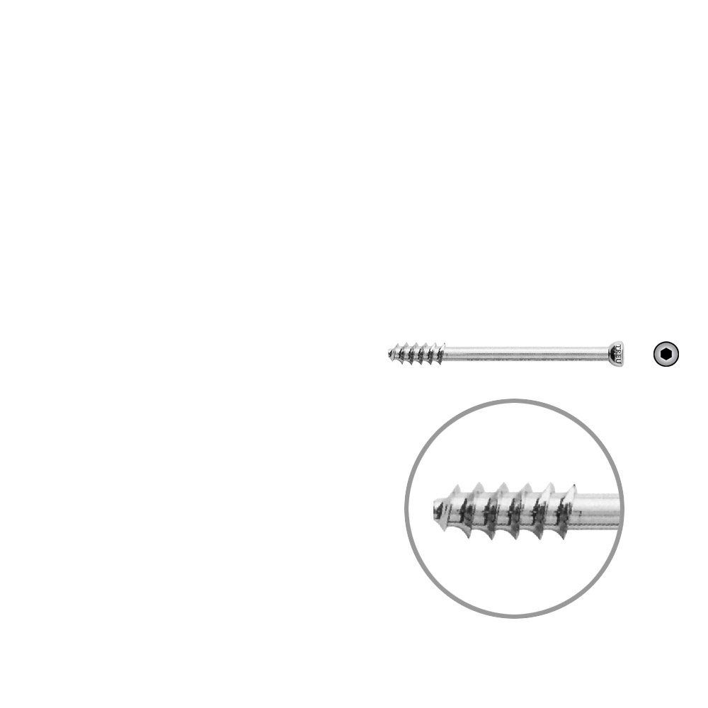 Hollow Screw 7 x 50mm thread 16mm 