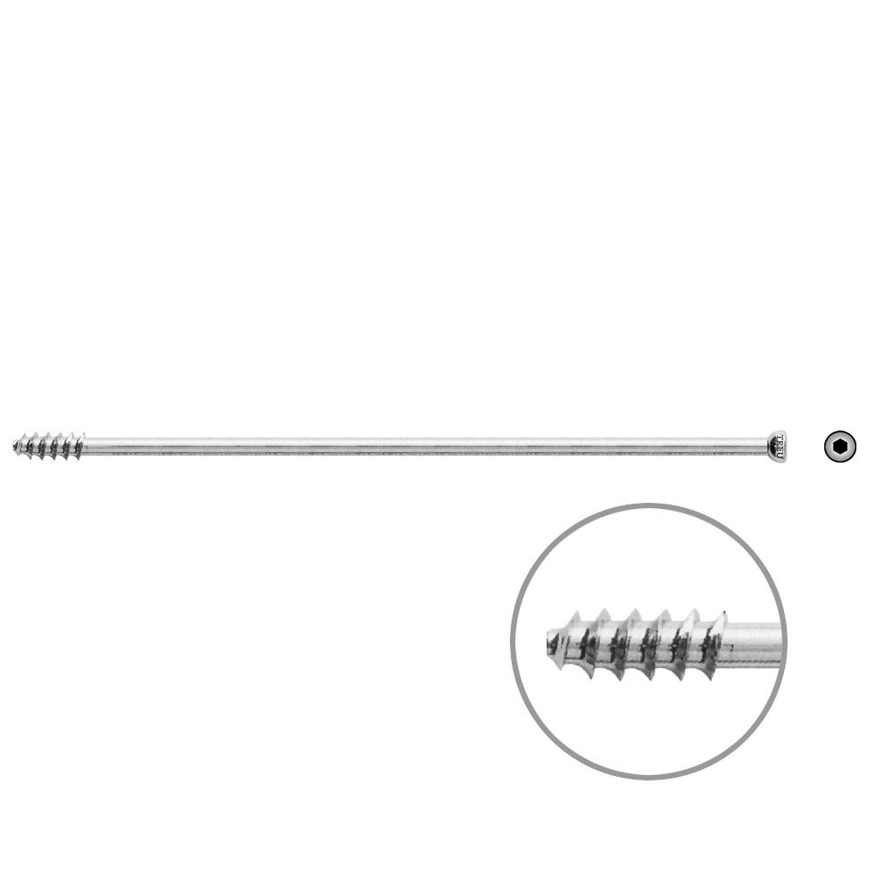 Hollow Screw 7 x 130mm thread 16mm 