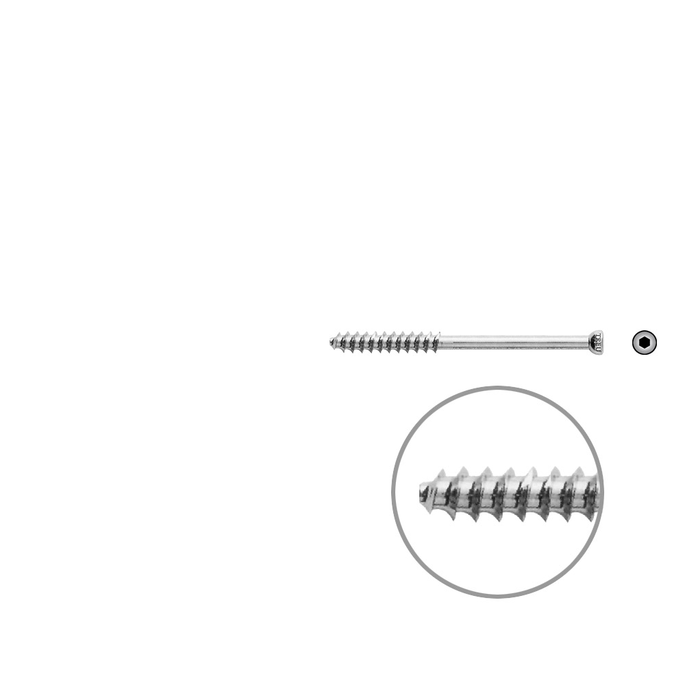 Hollow Screw 7 x 60mm thread 32mm 