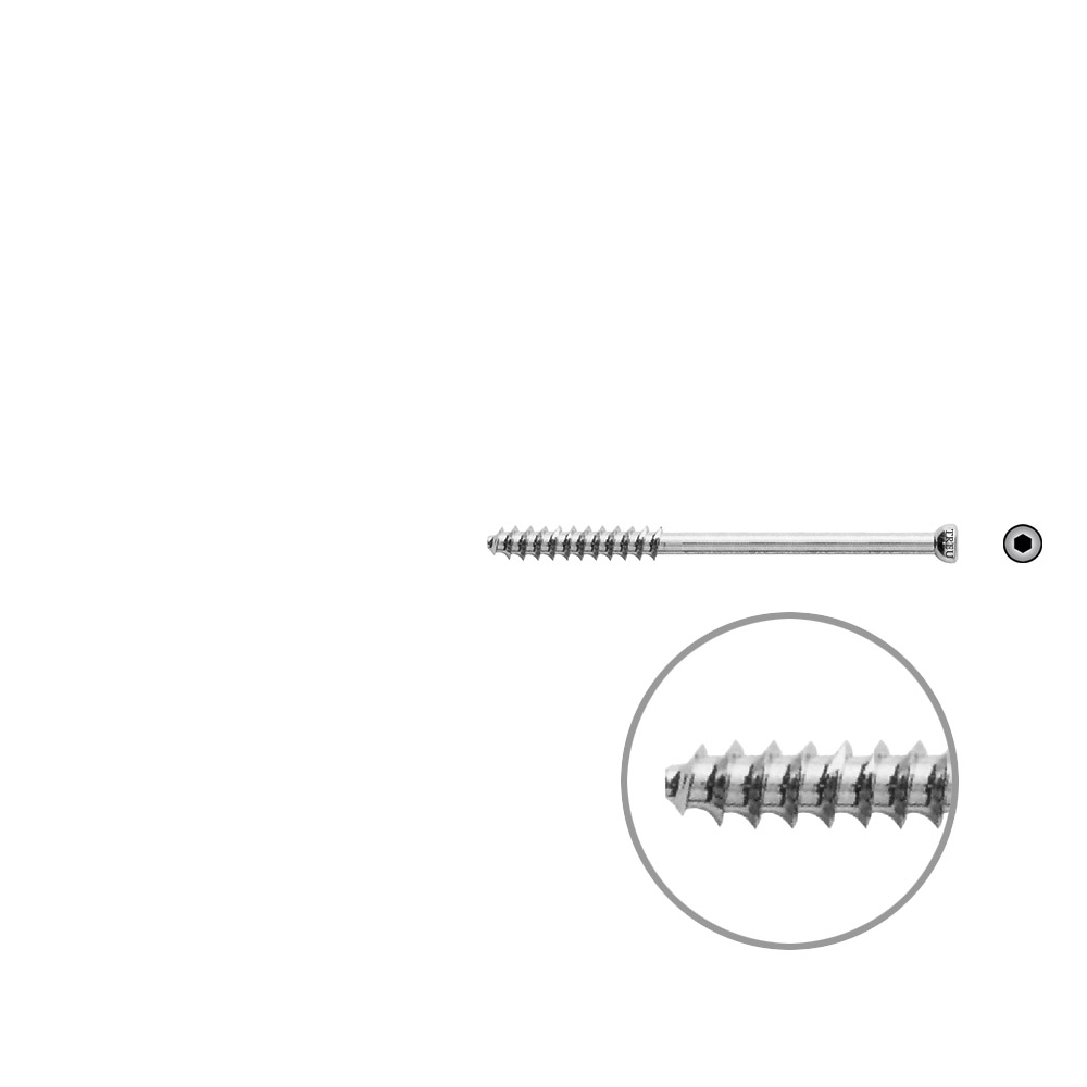 Hollow Screw 7 x 65mm thread 32mm 