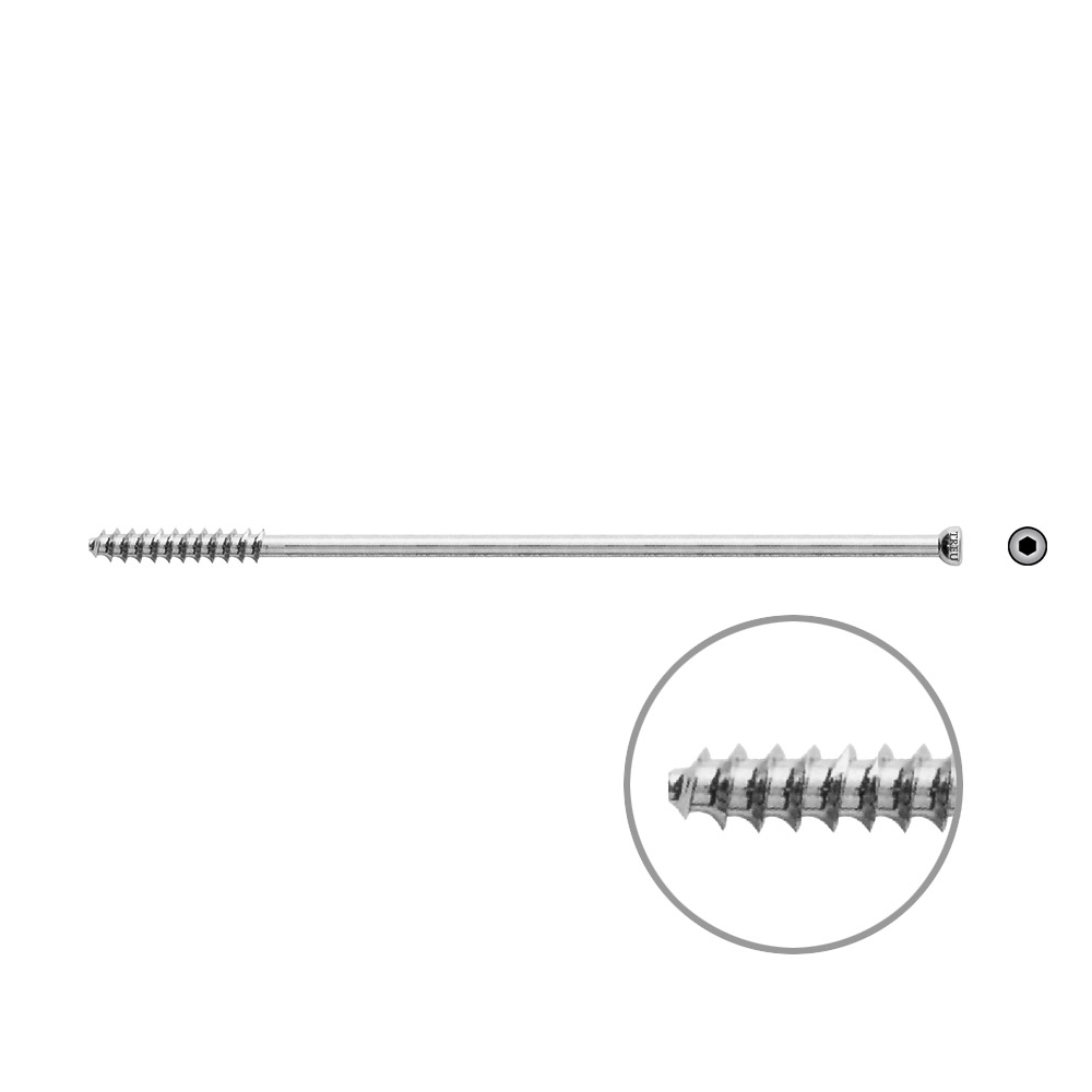 Hollow Screw 7 x 120mm thread 32mm 