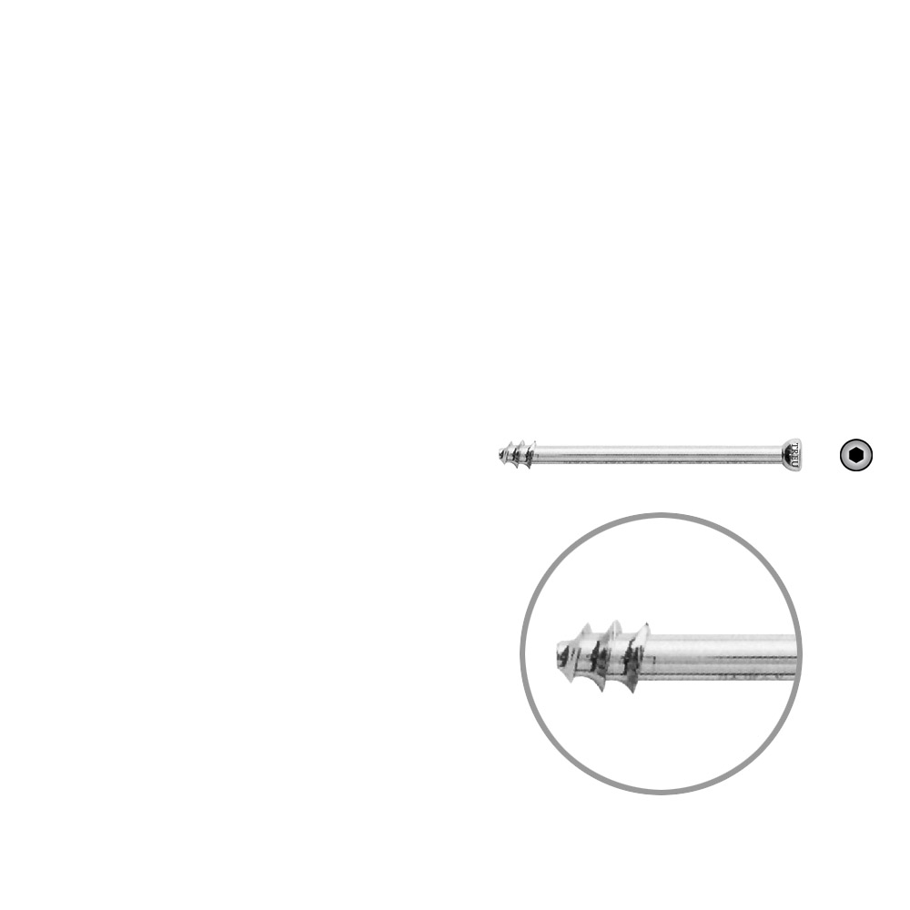 Hohlschraube 7mm Dia x 50mm 8 mm Gew. 