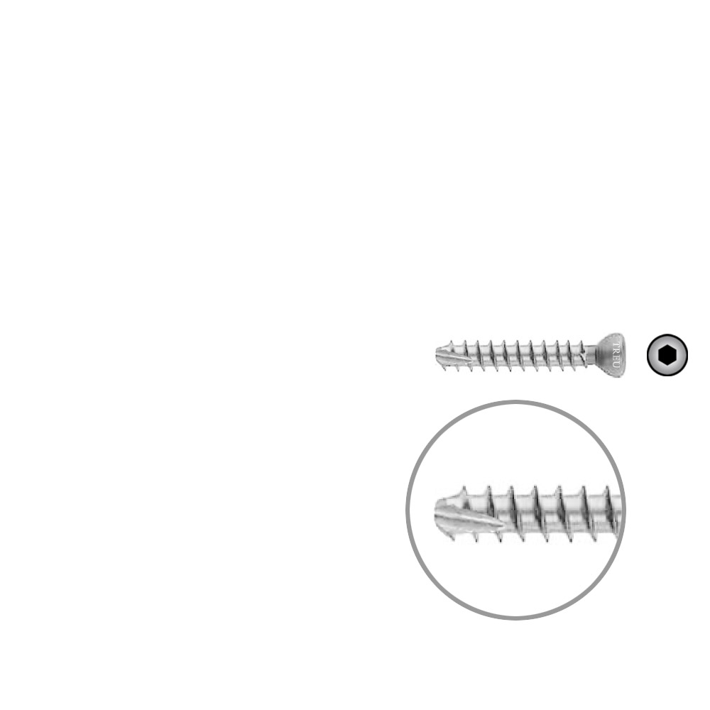 Hollow Screw 7 x 40mm thread 32mm SELF TAPPING 