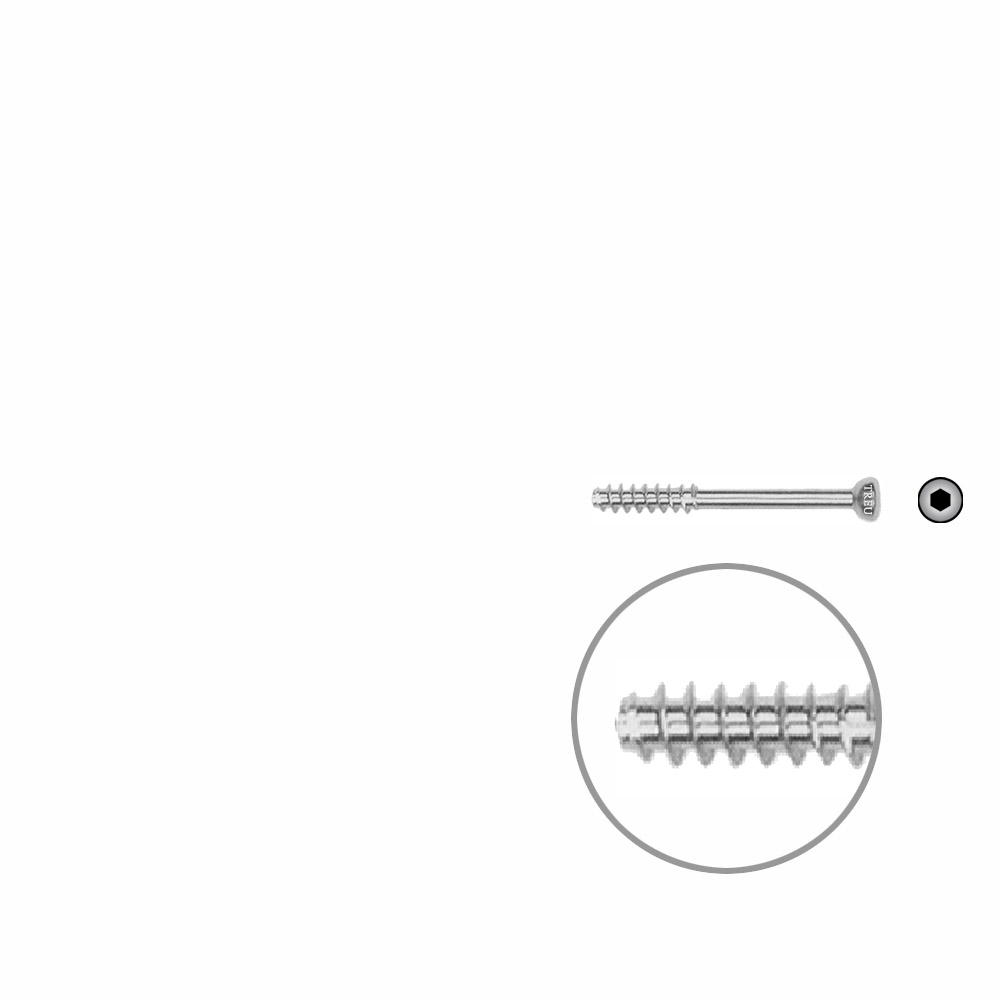 Hollow Screw 4,5 x 30mm half thread SELF TAPPING 