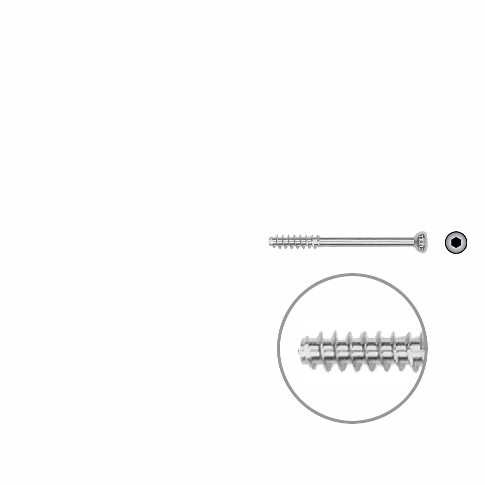 Hollow Screw 4,5 x 34mm half thread SELF TAPPING 