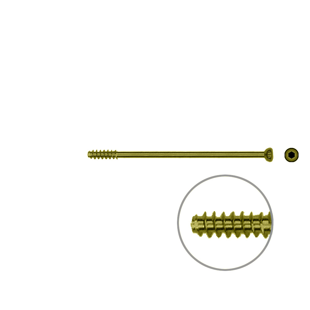 Hollow Screw 4,5 x 62mm half thread SELF TAPPING, TITAN 