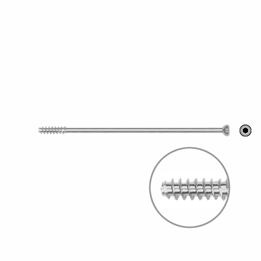 Hollow screw 4,5 x 76mm half thread SELFTAPPING 