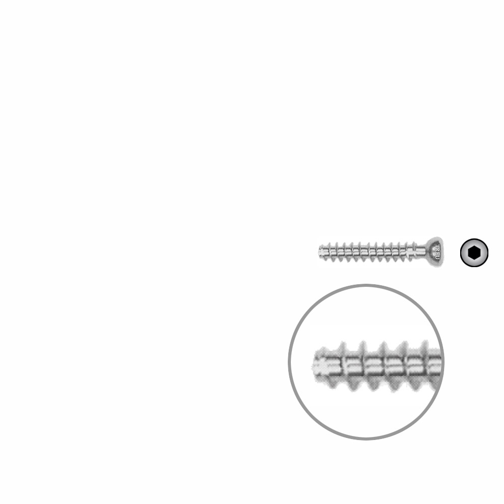 Hollow Screw 4,5 x 26mm full thread SELF TAPPING 