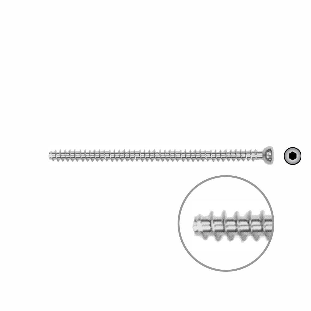 Hollow screw 4,5mm x 75mm fullthread SELF TAPPING 