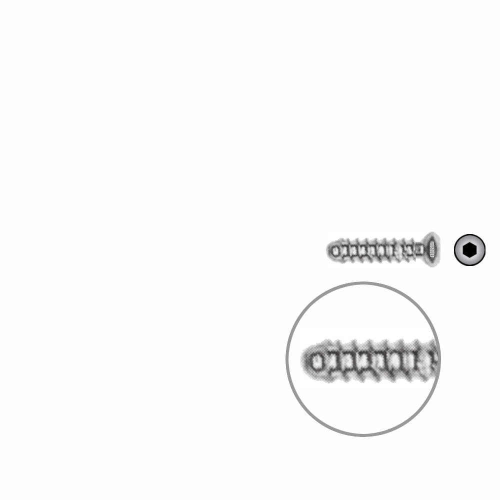 Hollow Screw 3,5 x 16mm thread 5mm SELF TAPPING 