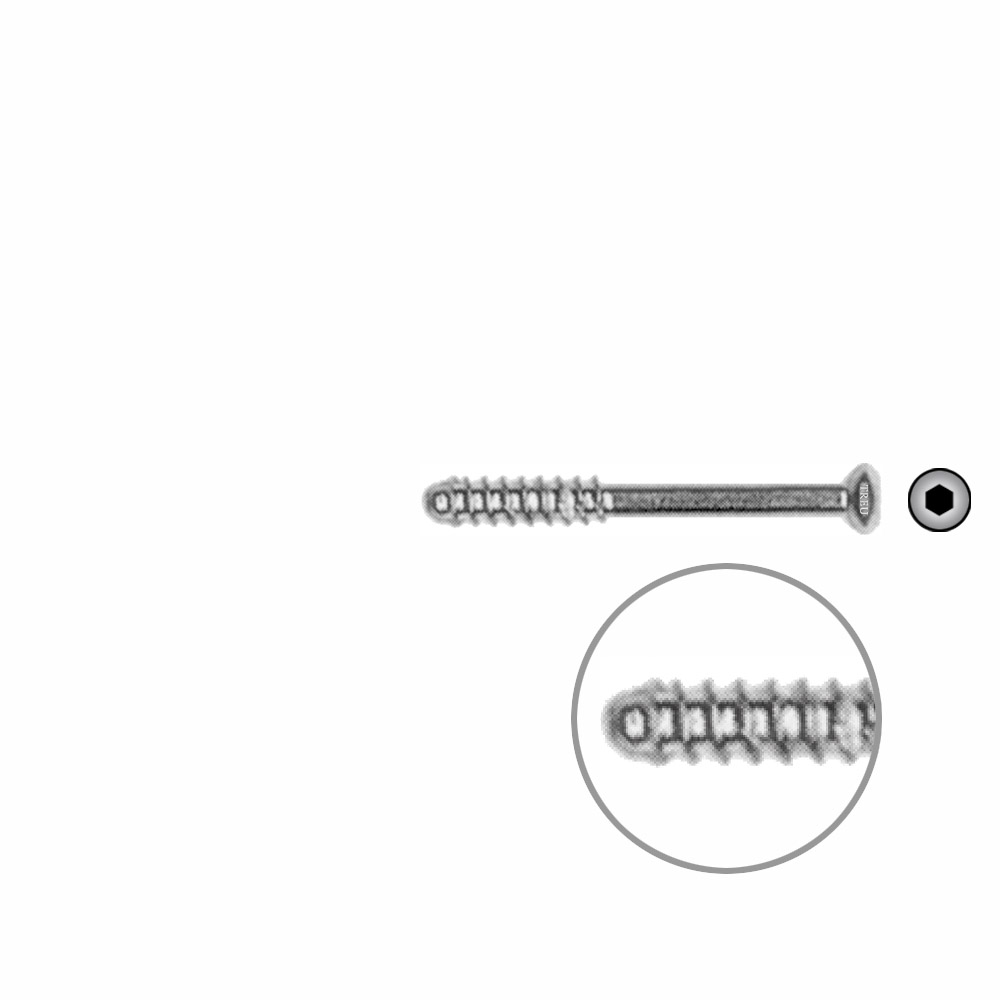 Hollow Screw 3,5 x 32mm thread 11mm SELF TAPPING 