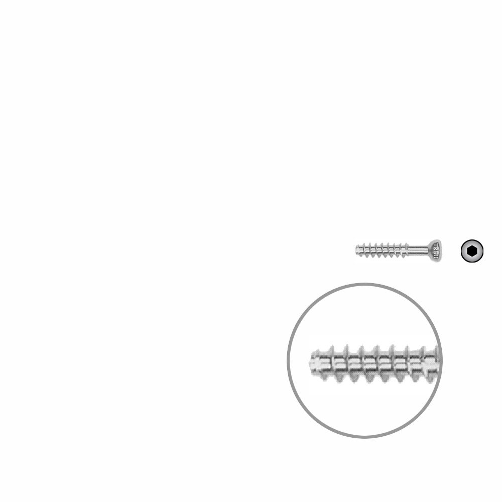 Hollow screw 4,0x18 mm self cutting 