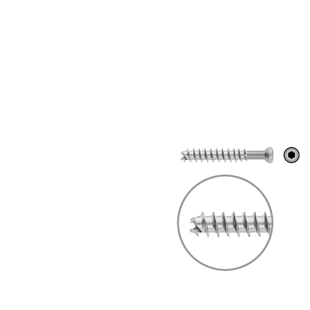 Hohlschraube 7mm Dia x 45mm 32 G selbstschneidend, Stahl Kopf 8,0mm