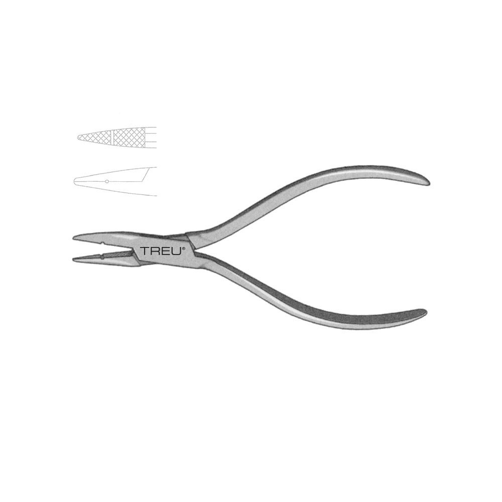 Needle Nose Pliers delicate with wire guide 13,5cm 