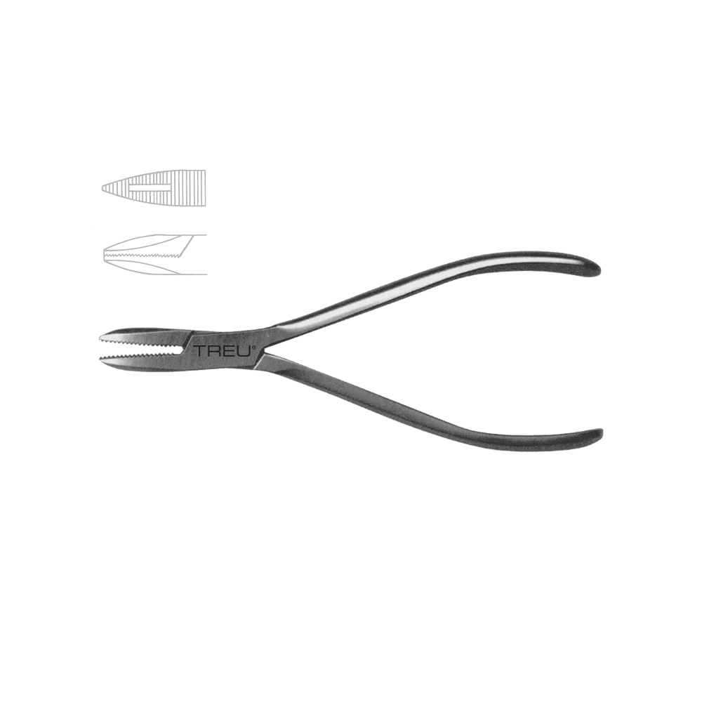 Needle Nose Pliers serrated jaw 2mm tip 14,0cm 