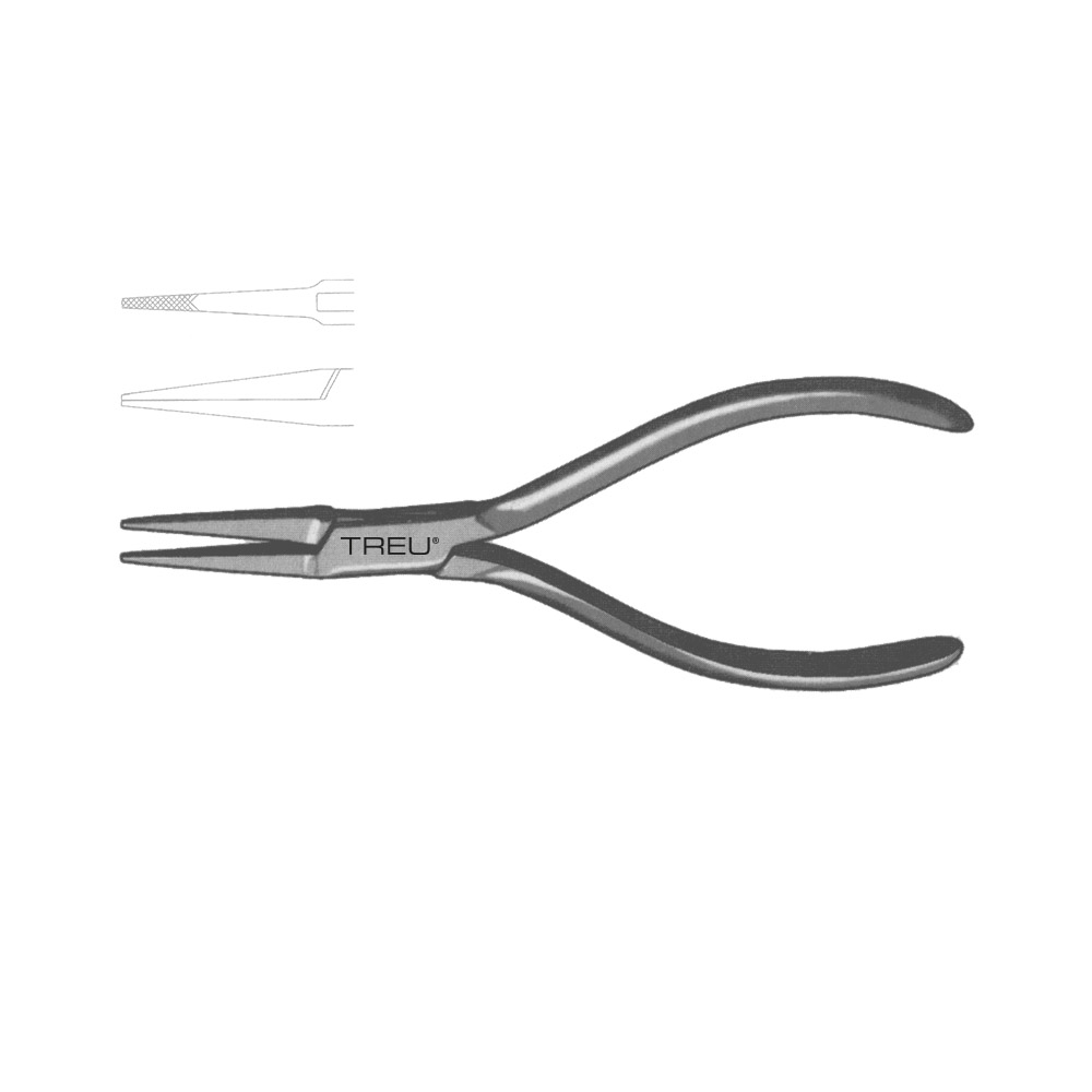 Needle Nose Pliers delicate jaw tapers to 2mm for cerclage wire 15,0cm 