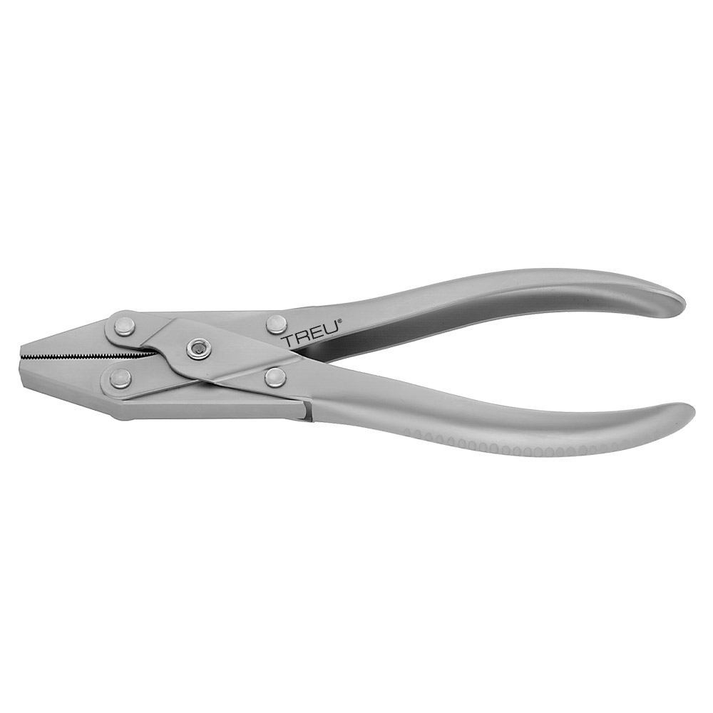 Flat-nosed pliers stainless 180mm without lateral wire cutter 