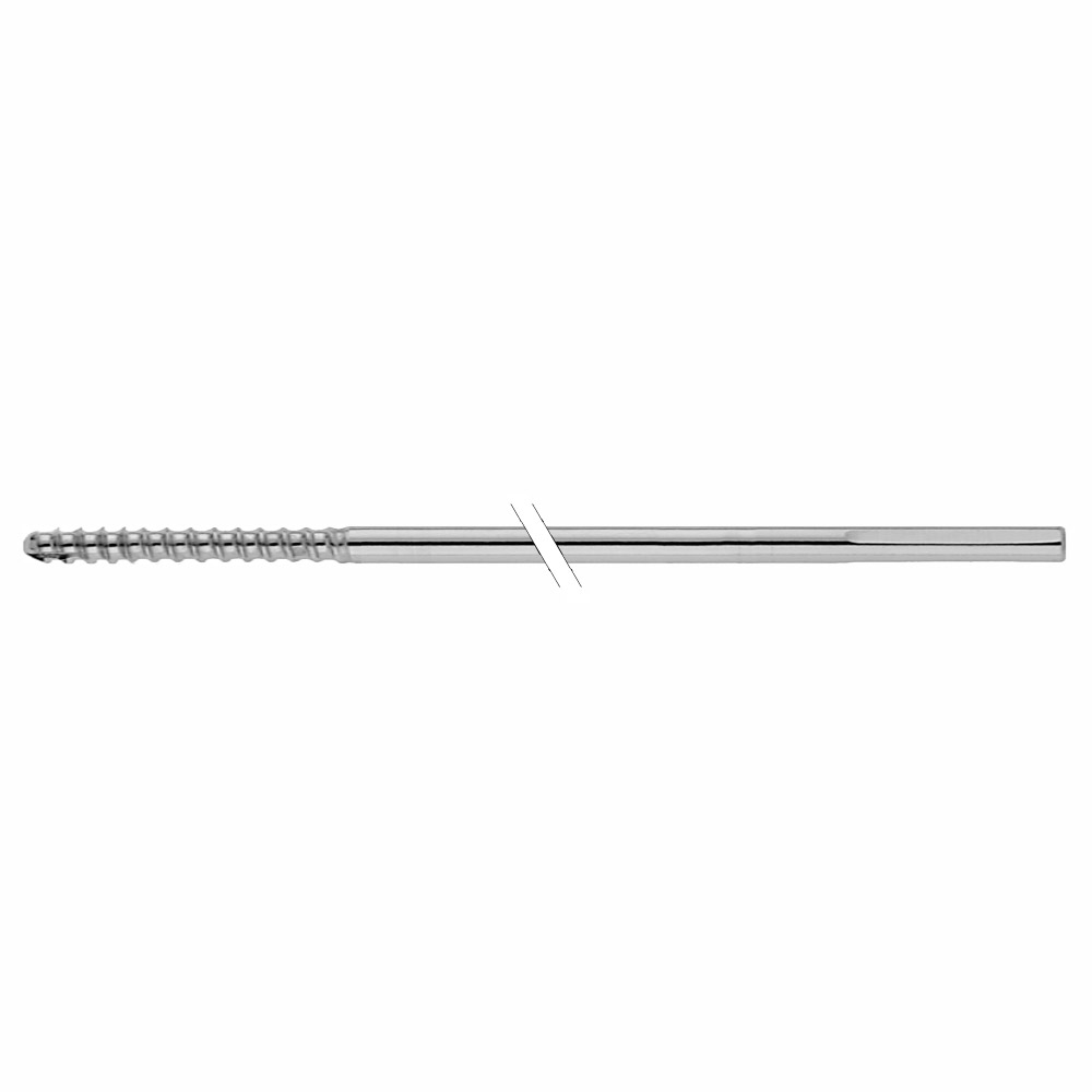 Schanz Screw 3,0 x75mm 25mm thread triangular shaft, self-cutting 