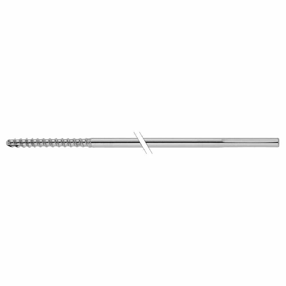 Schanz Screw 3,0 x110mm 22mm thr. triangular shaft, self-cutting 