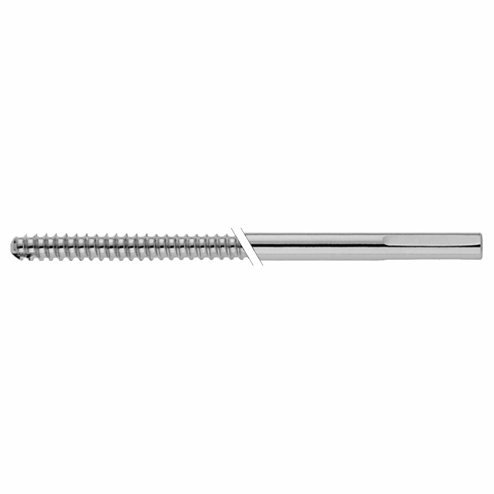 Schanz Screw 5,0 x150mm 50mm thr. triangular shaft, self-cutting 