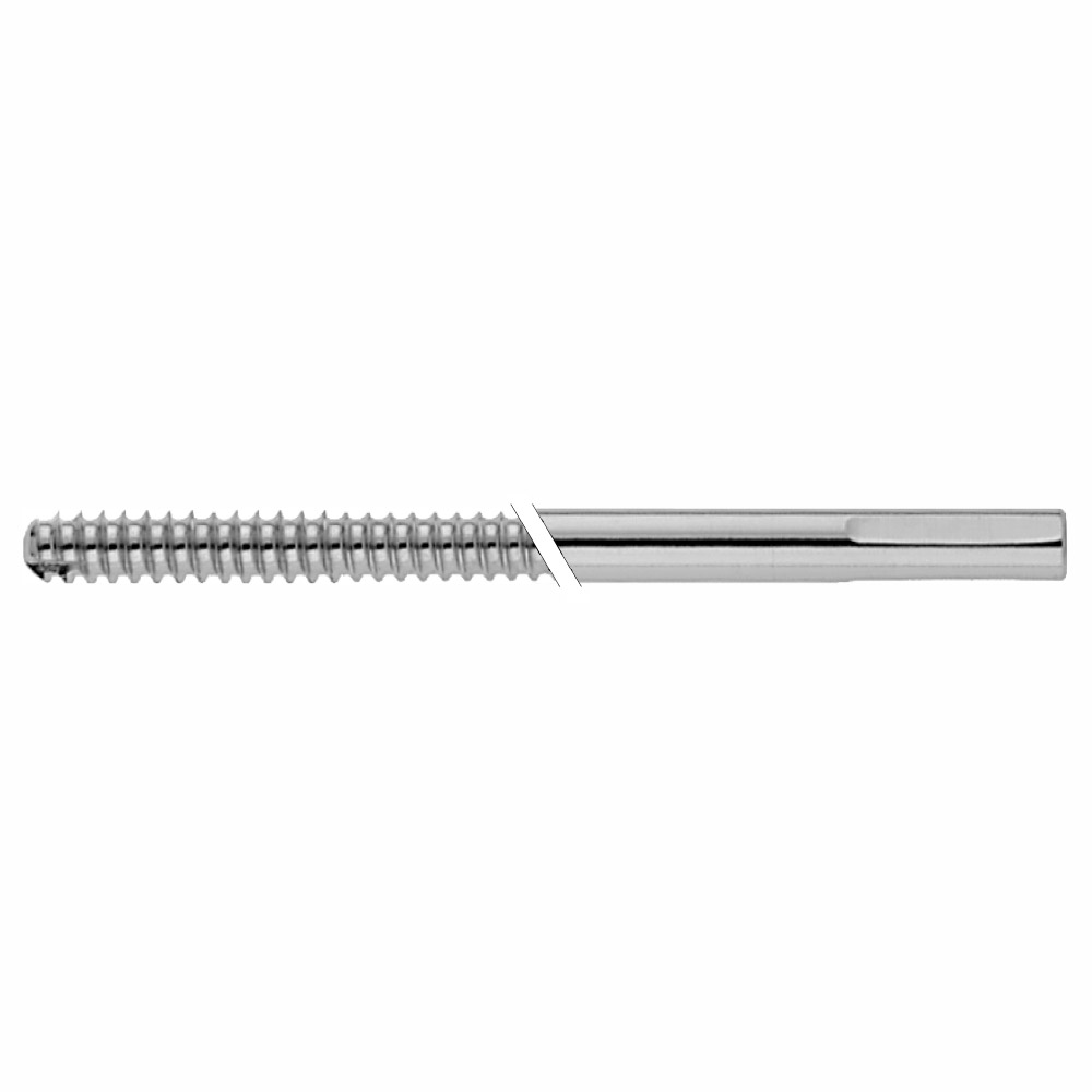 Schanz Screw 6,0 x150mm 50mm thr. triangular shaft, self-cutting 