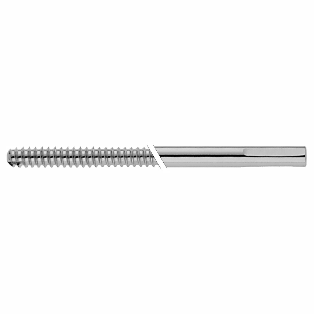 Schanz Screw 6,0 x180mm 50mm thr. triangular shaft, self-cutting 