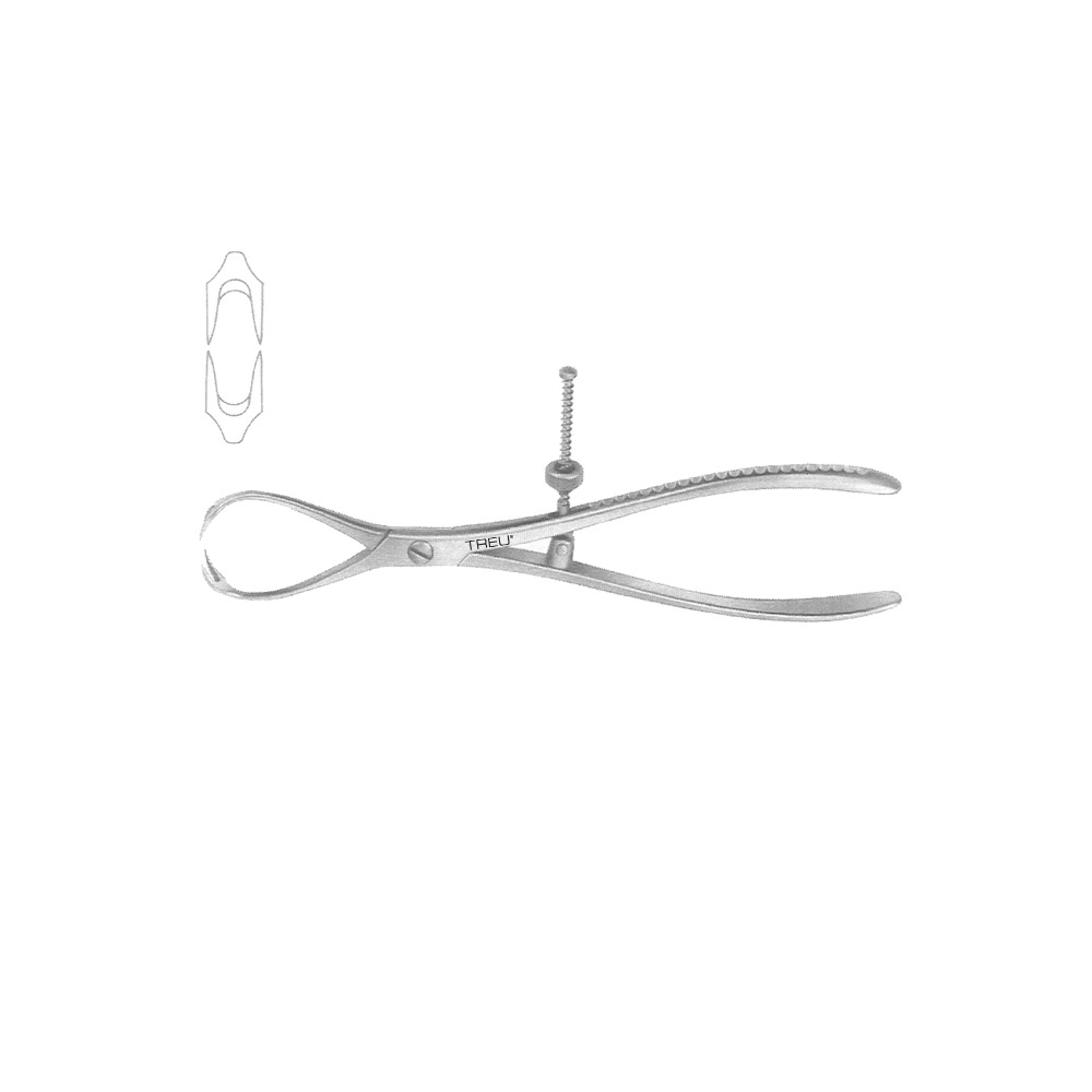 Patella Forceps with speedlock 18cm 2x2 sharp teeth 